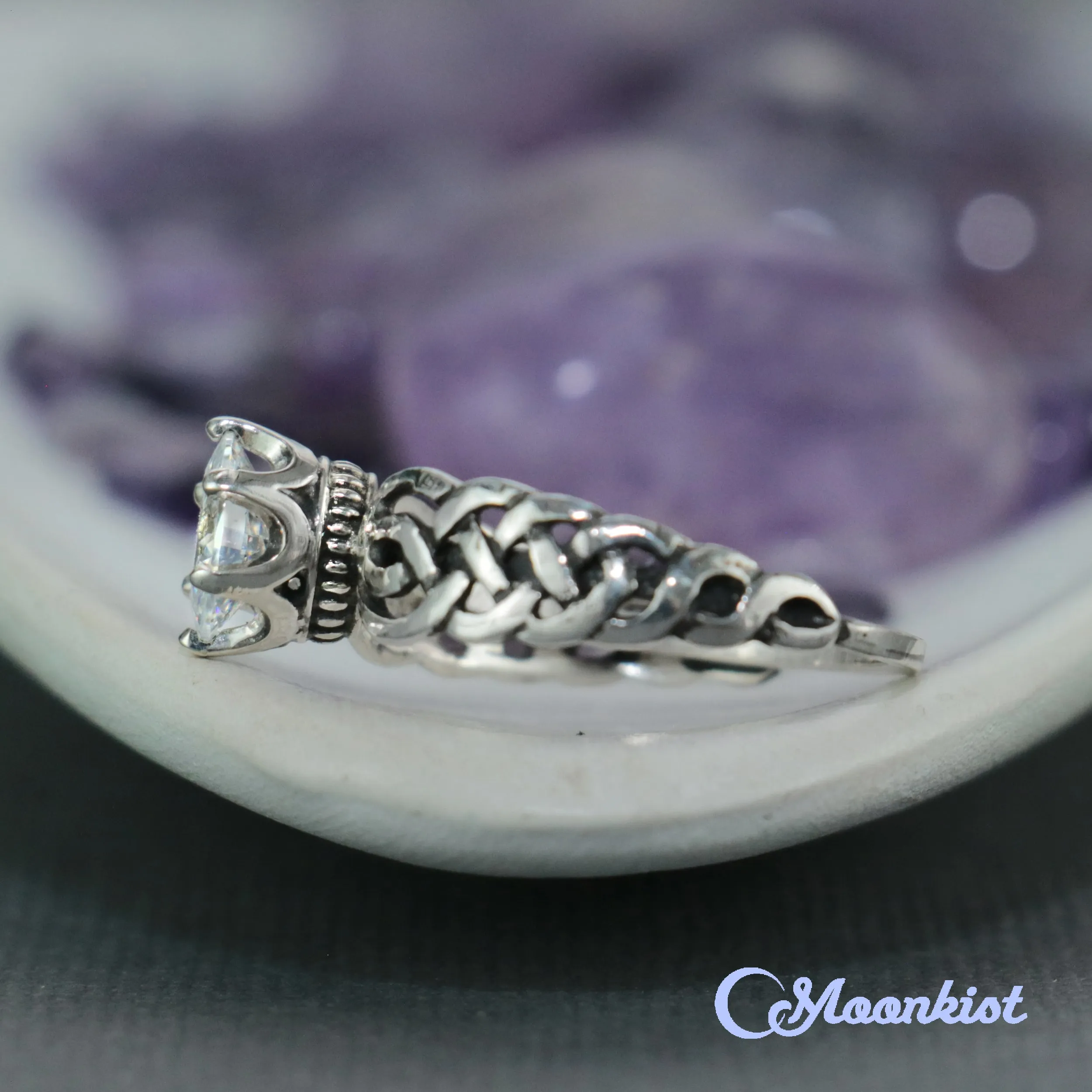 2 CT Oval Celtic Engagement Ring for Women | Moonkist Designs