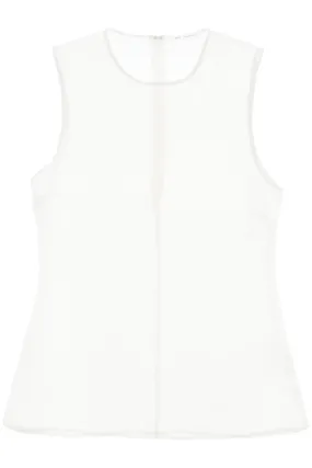 AMI ALEXANDRE MATIUSSI sleeveless silk top in