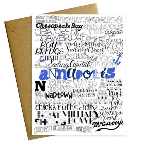 Annapolis Maryland Greeting Card