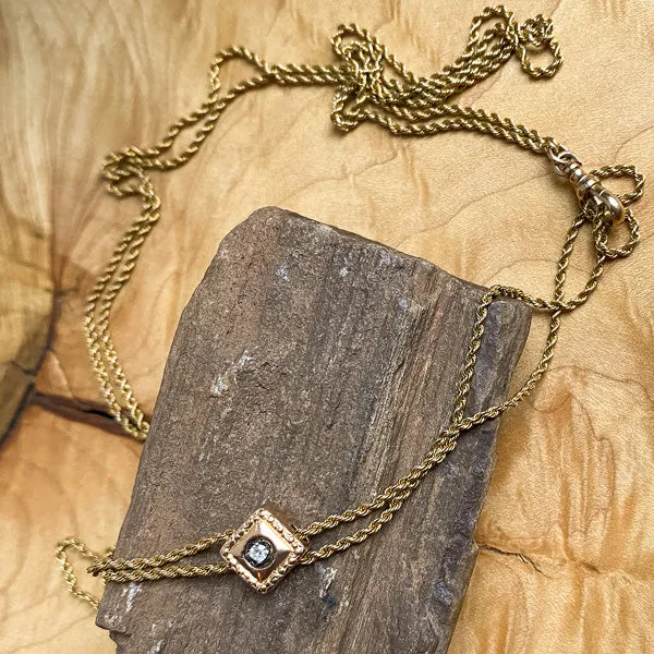 Antique Diamond Slide Chain