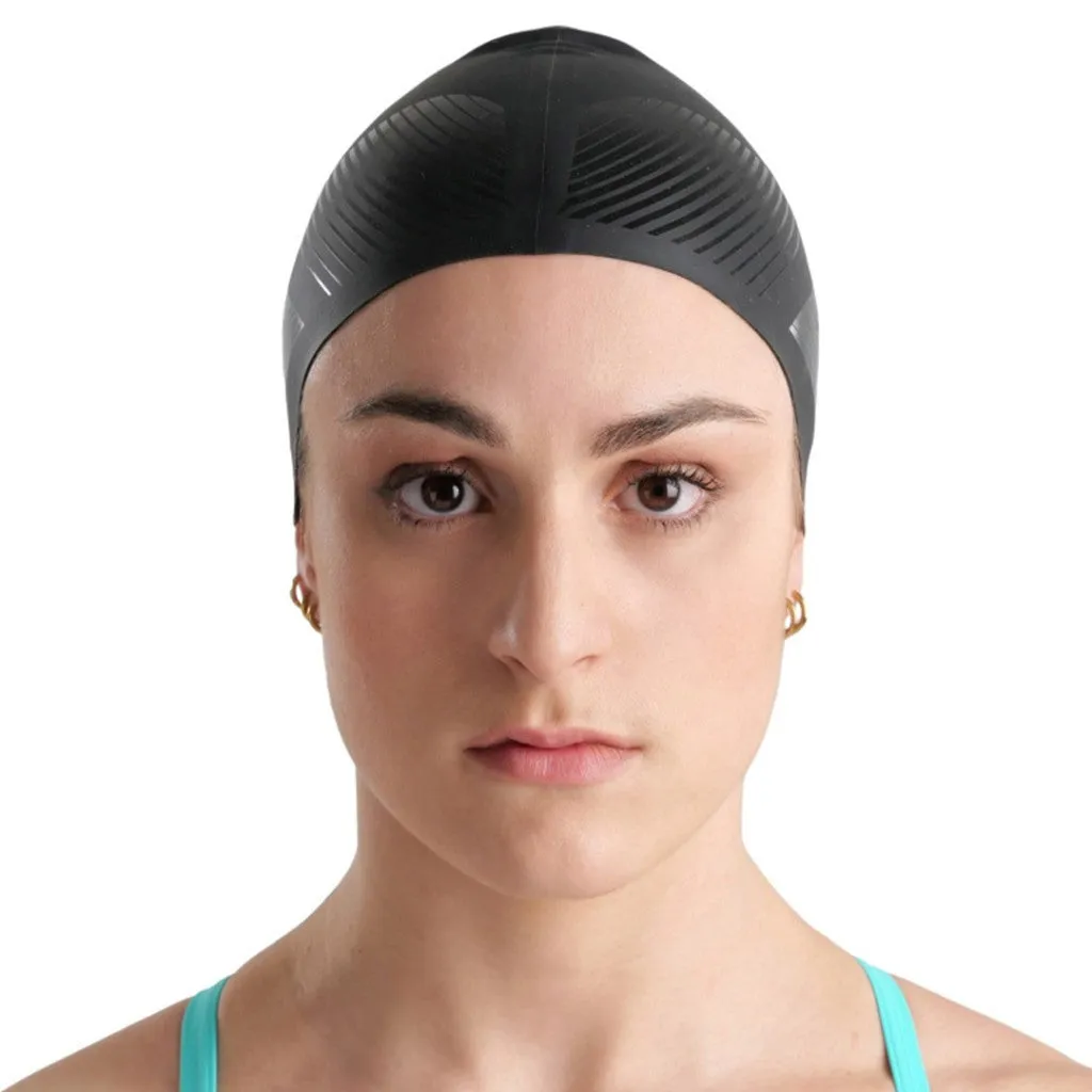 Arena Diamonds Silicone Swim Cap | Black