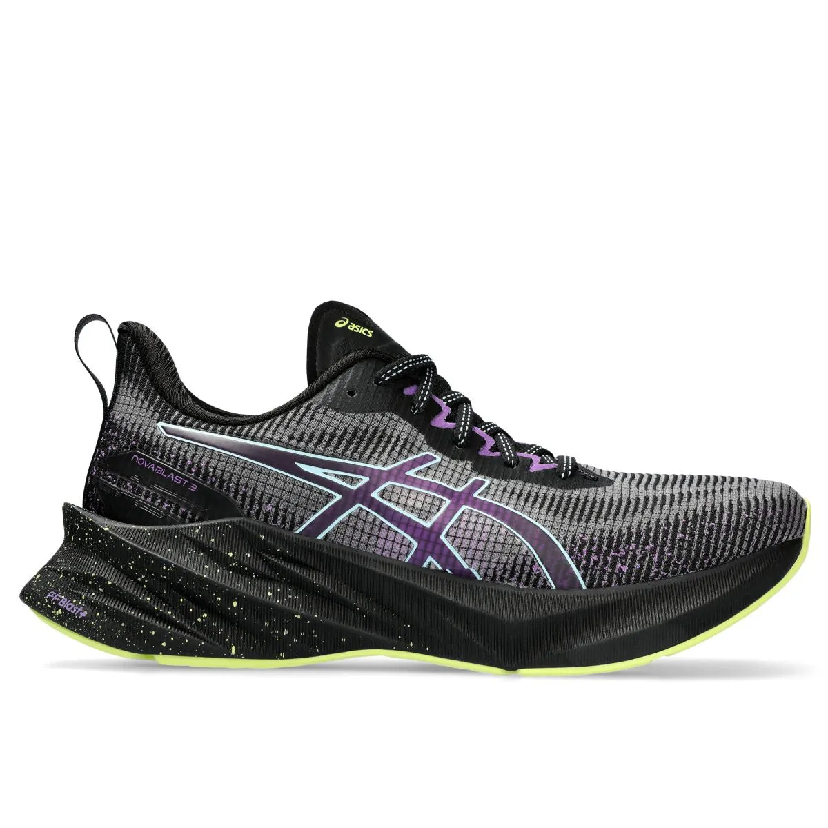 Asics Novablast 3 Le Women Black Cyber Grape     