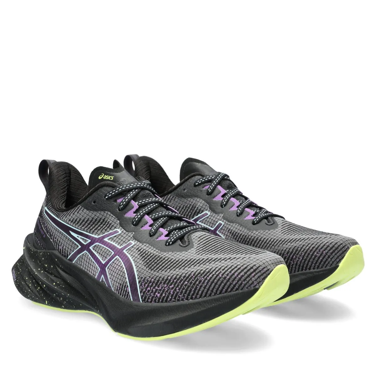 Asics Novablast 3 Le Women Black Cyber Grape     