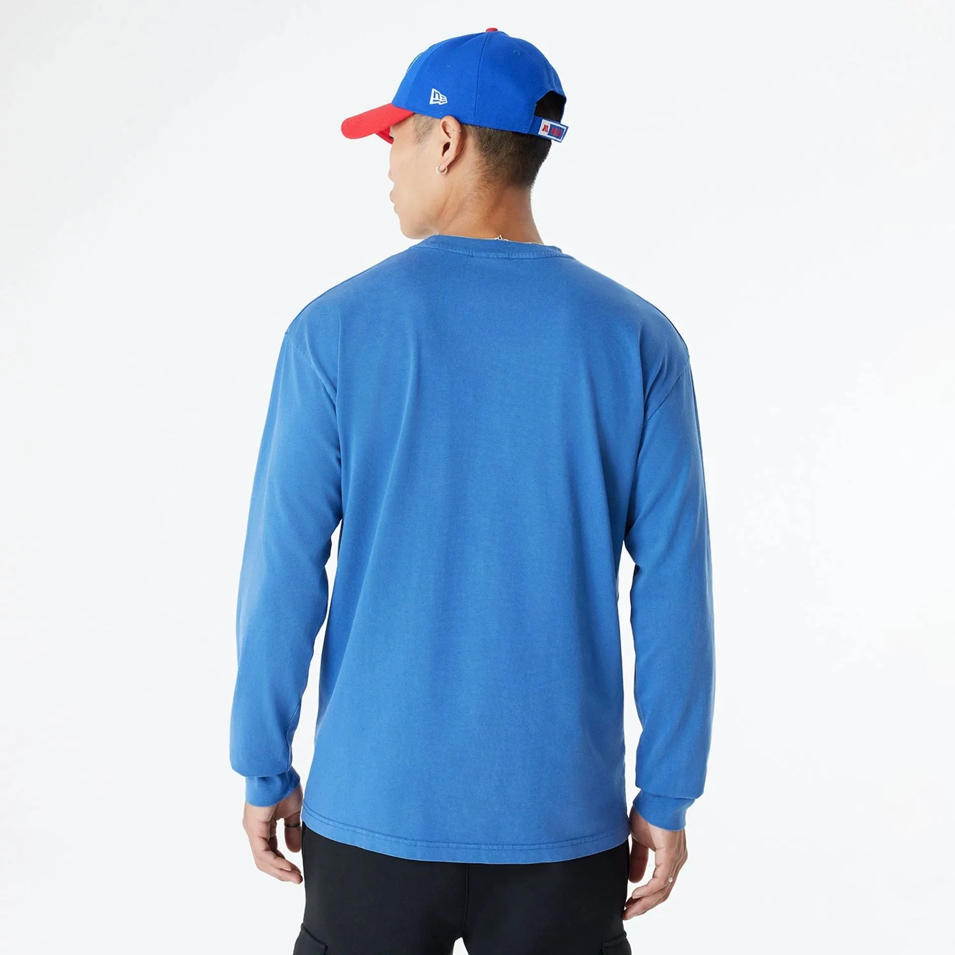 Buffalo Bills Oversized Essential Blue Oversized Long Sleeve T-Shirt