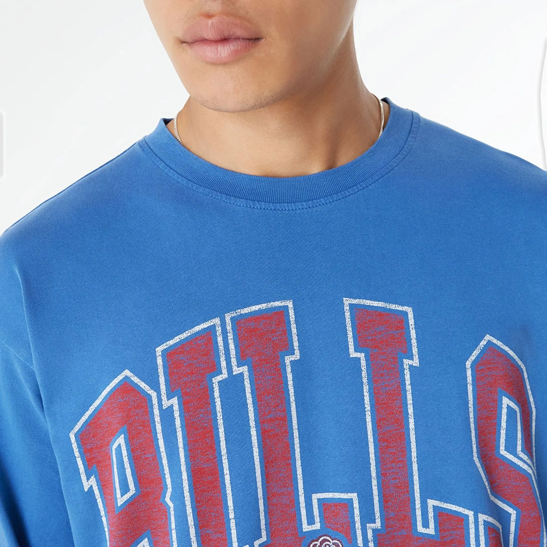 Buffalo Bills Oversized Essential Blue Oversized Long Sleeve T-Shirt