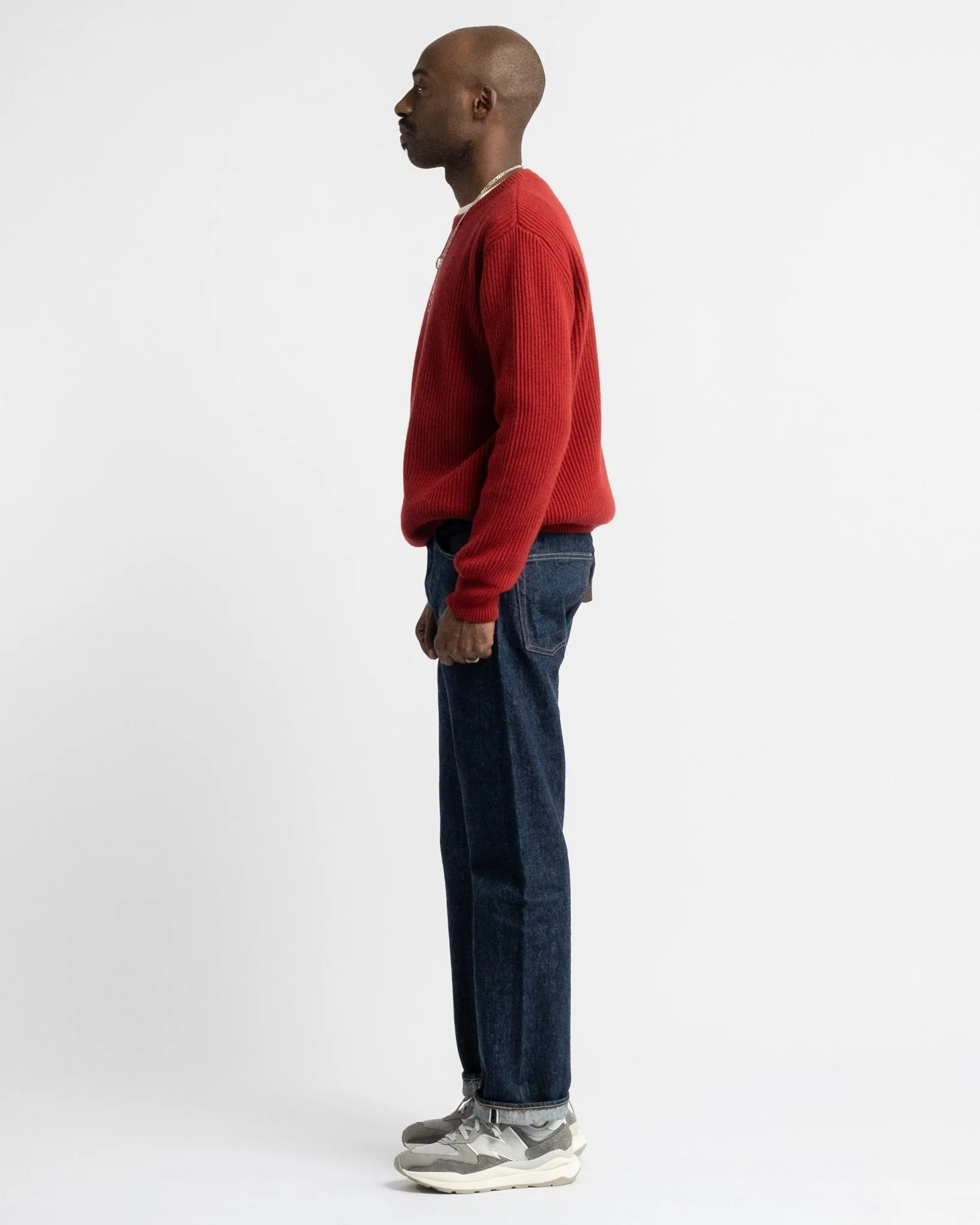 Crewneck Long Sleeve Cashmere Cherry