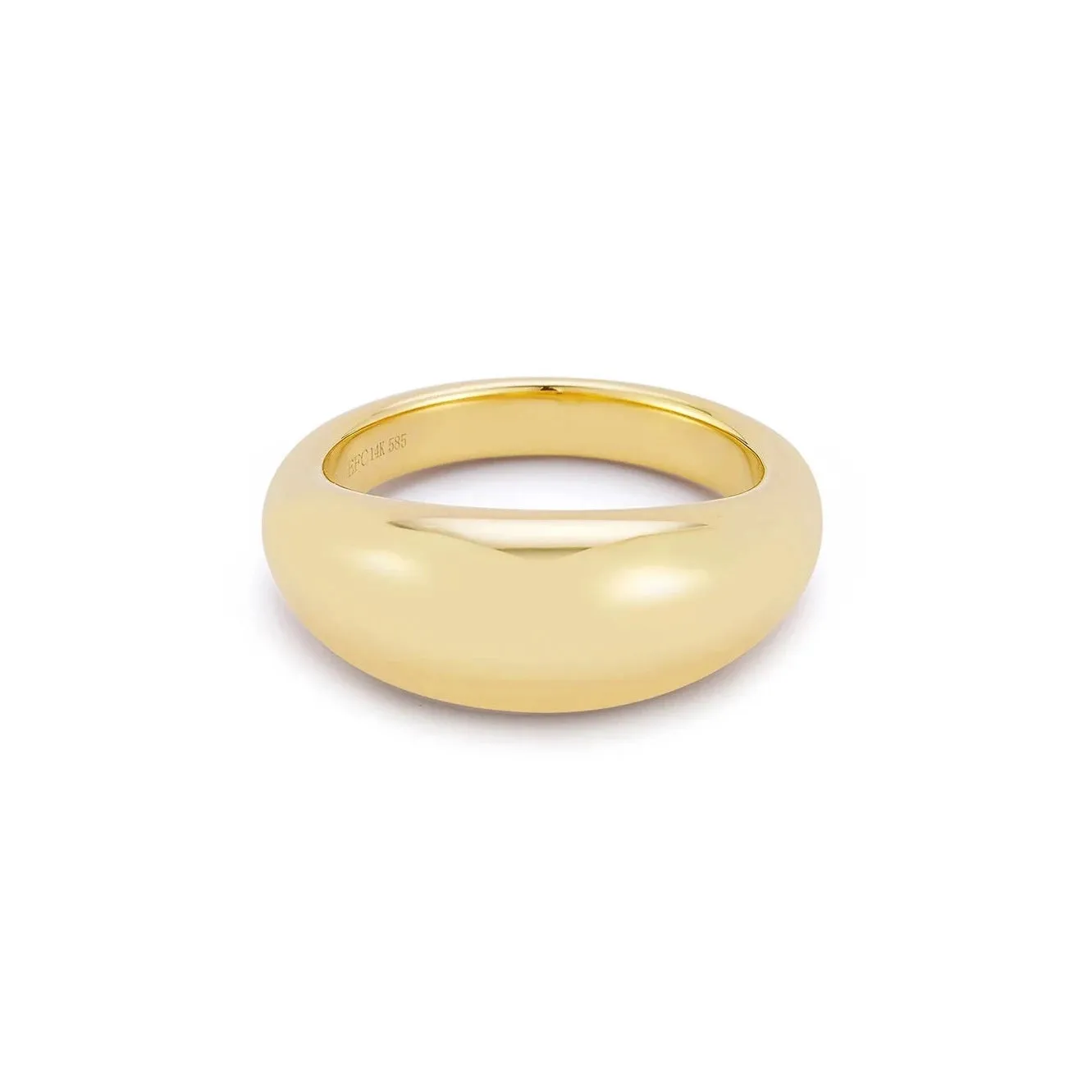 EF Collection - Jumbo Dome Band Ring, Yellow Gold