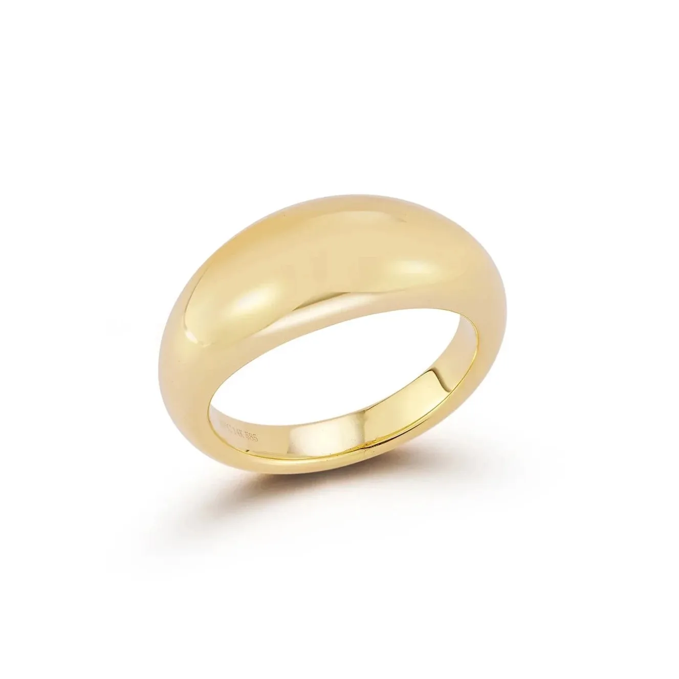 EF Collection - Jumbo Dome Band Ring, Yellow Gold