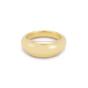 EF Collection - Jumbo Dome Band Ring, Yellow Gold