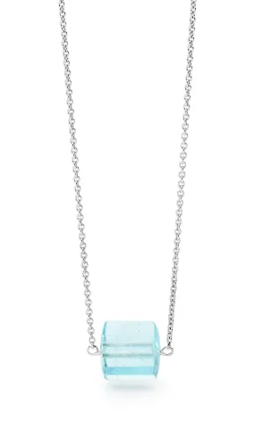 Floating Aquamarine Necklet