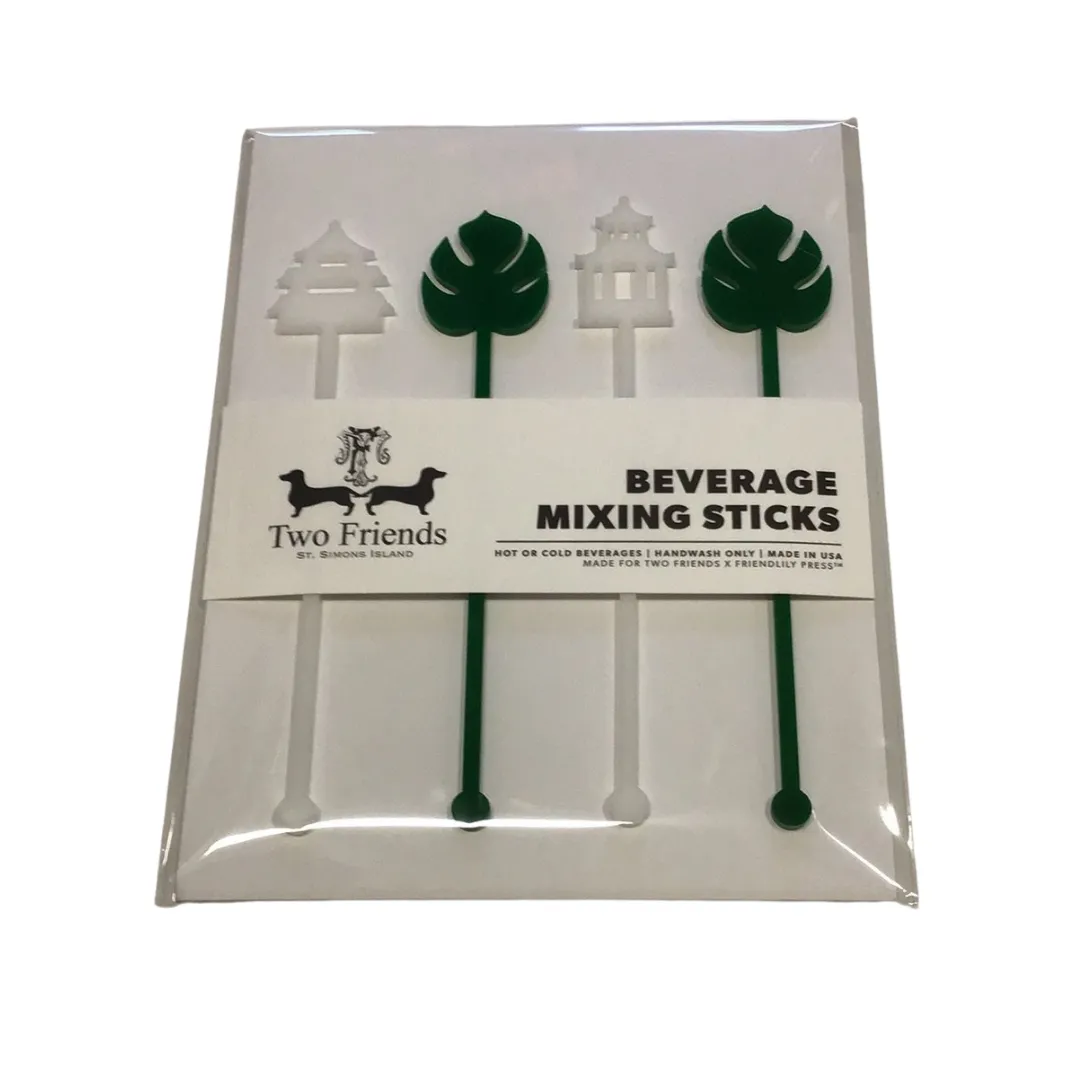 Four Piece Drink Stirrer Set  - 11 Variants