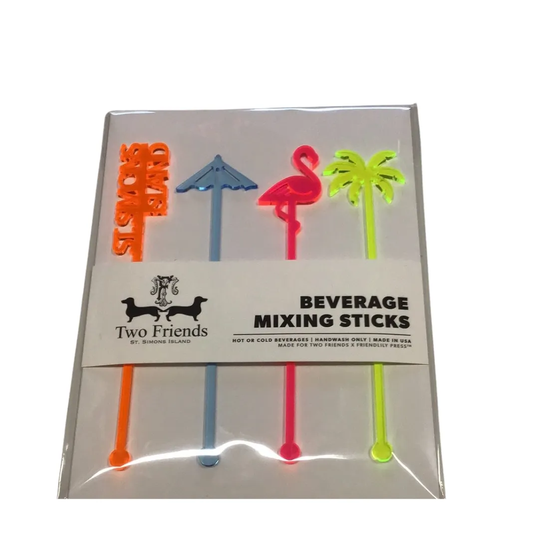 Four Piece Drink Stirrer Set  - 11 Variants