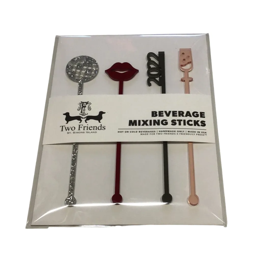 Four Piece Drink Stirrer Set  - 11 Variants