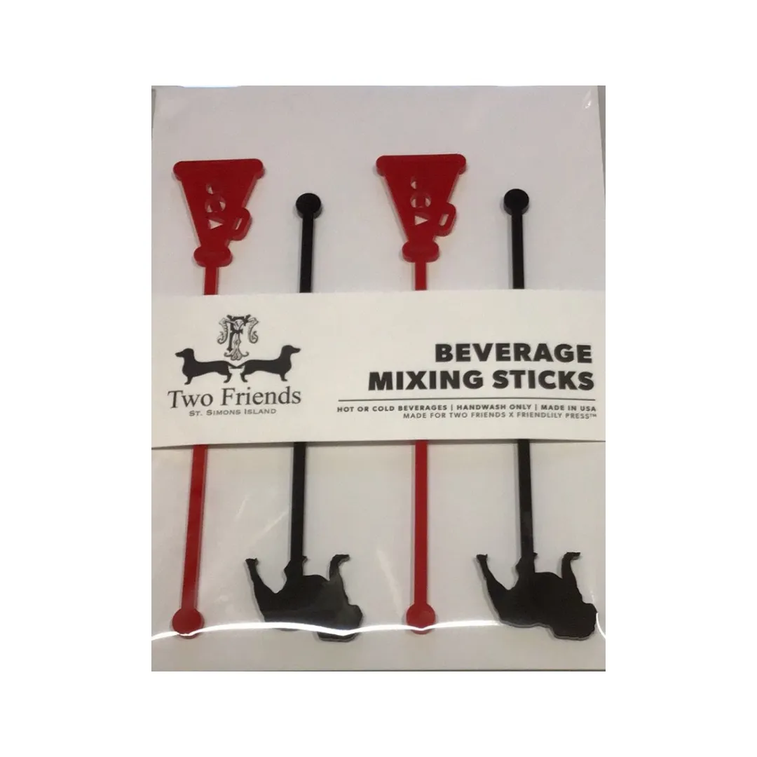 Four Piece Drink Stirrer Set  - 11 Variants