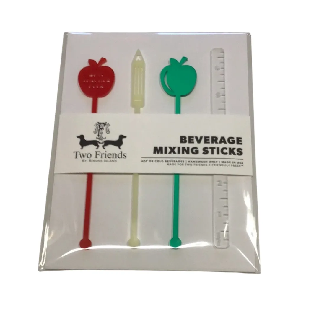 Four Piece Drink Stirrer Set  - 11 Variants