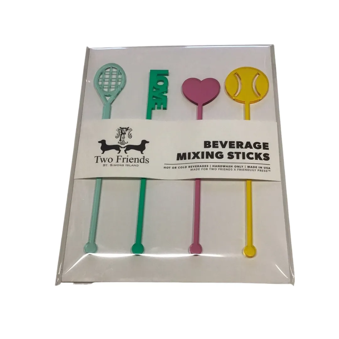 Four Piece Drink Stirrer Set  - 11 Variants