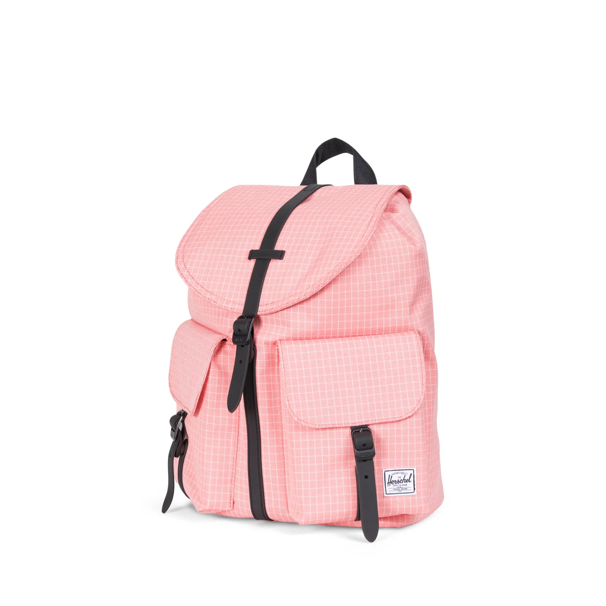 Herschel Dawson X-Small Strawberry Ice Grid/Black Rubber