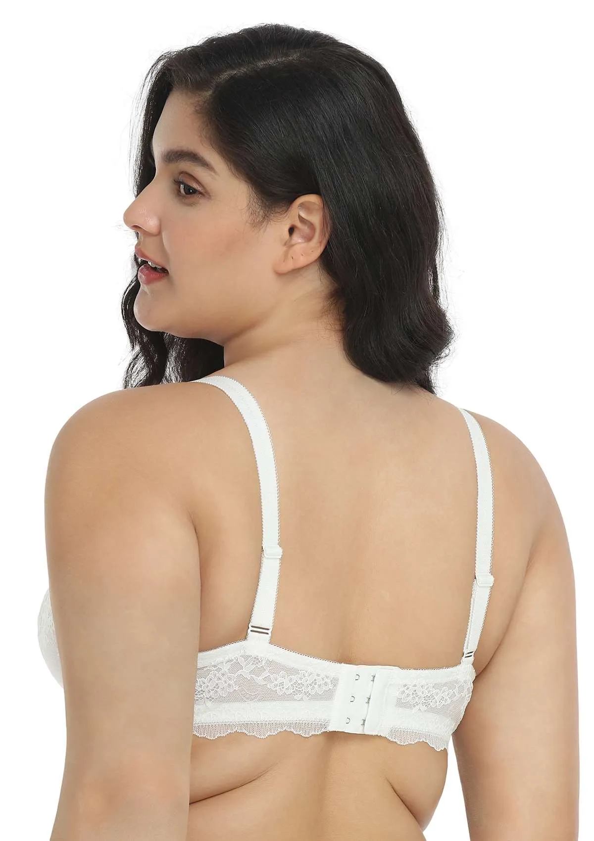 I Do Floral Lace Unlined Balconette Bra