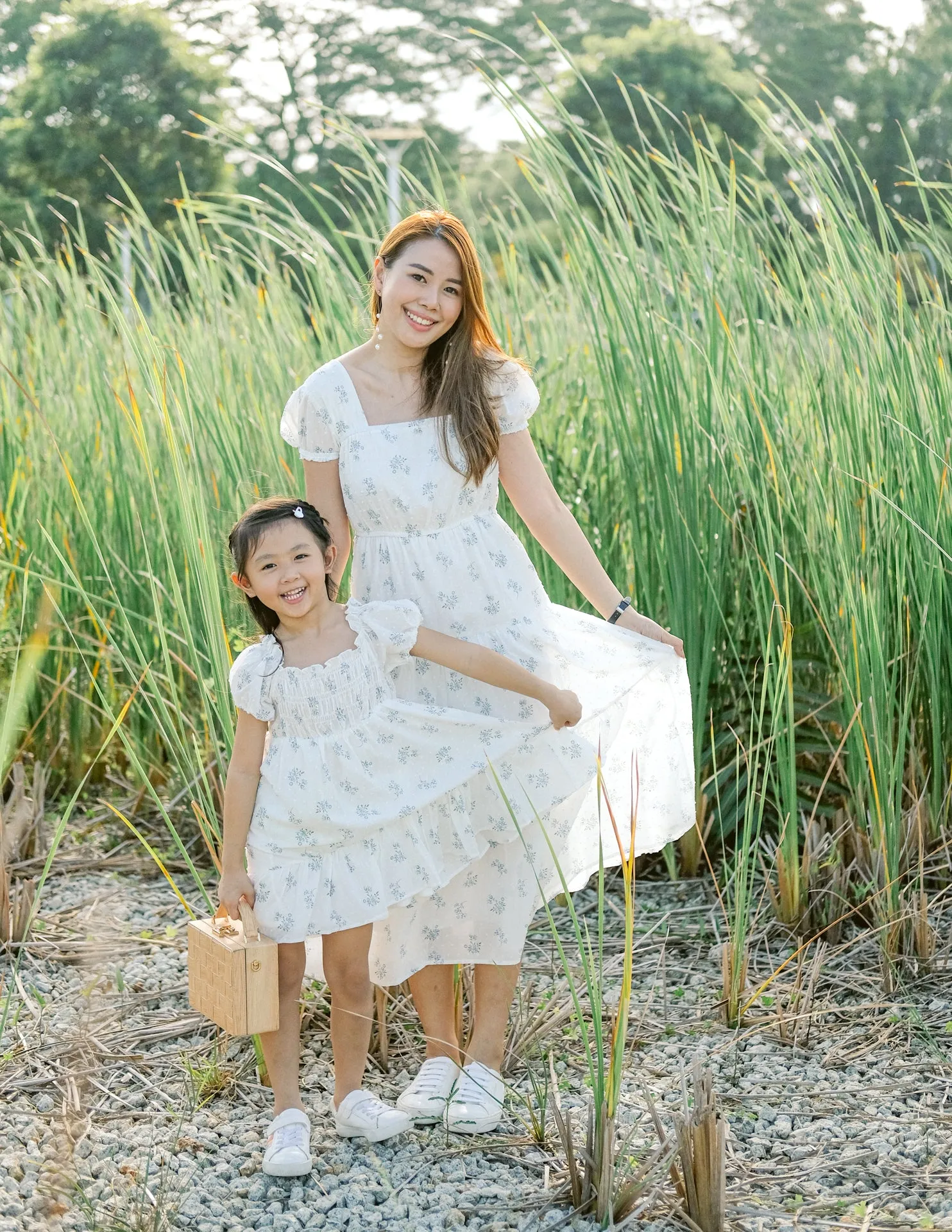 *KIDS* Mikaela Dress in Blue Floral