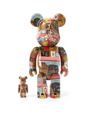 Medicom Toy Be@rbrick Andy Warhol x Jean Michel Basquiat #2 100% & 400% Set