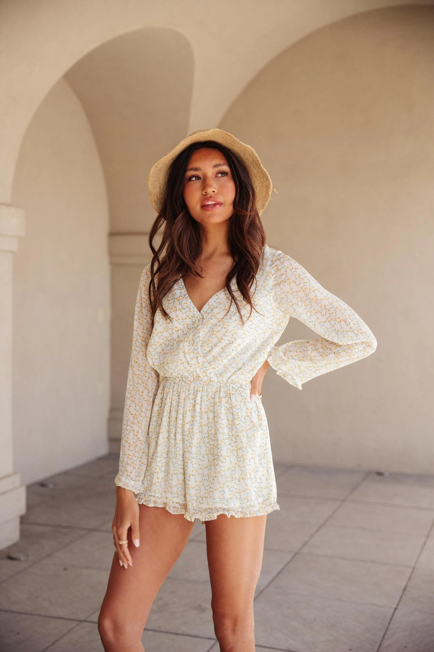 Meringue Long Sleeve Romper