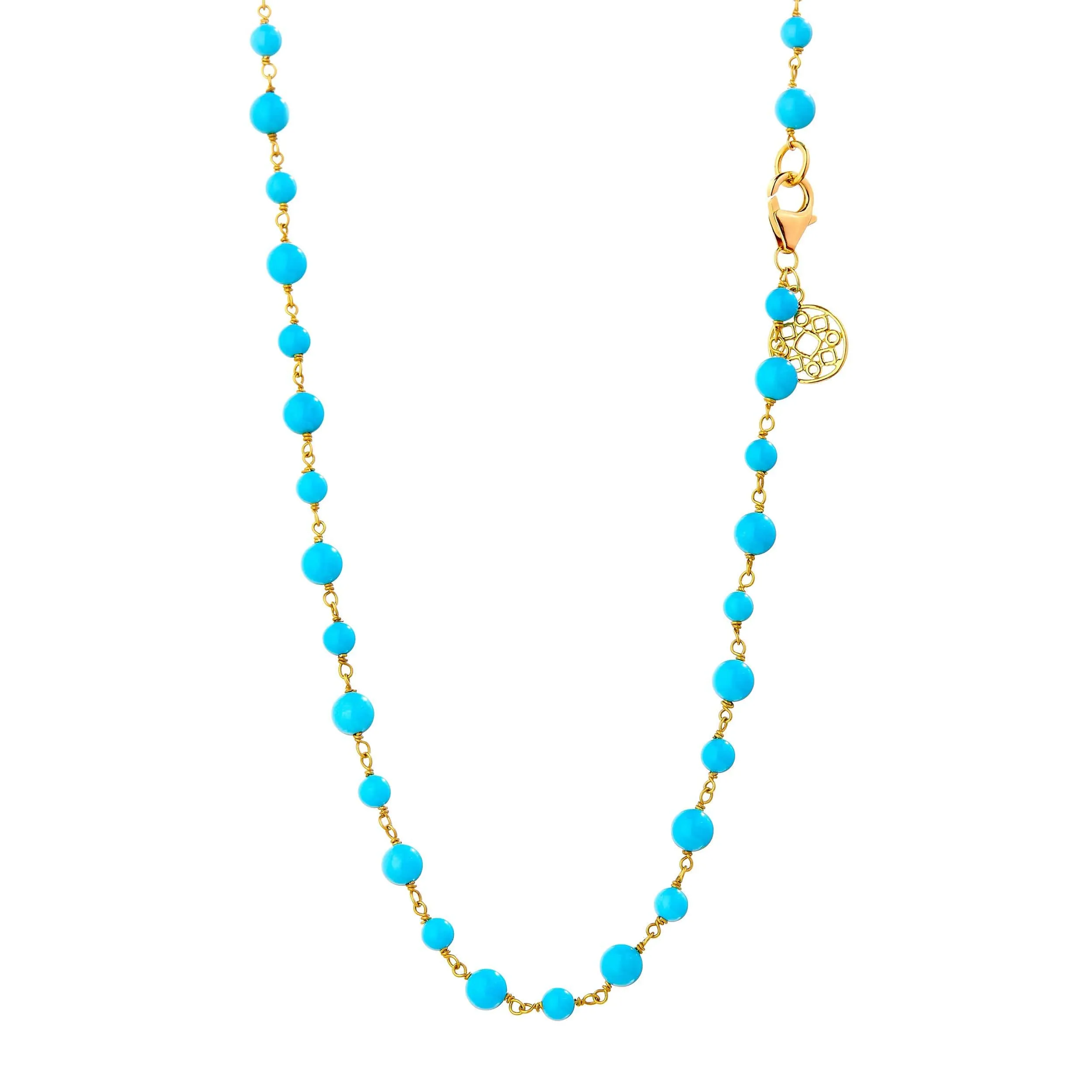 Mogul Turquoise Bead Necklace