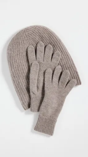 Naadam Cashmere Beanie Glove Set