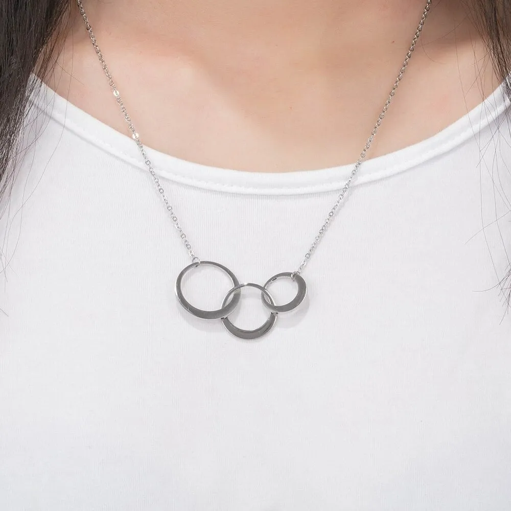 Personalized Intertwined Circle Necklace