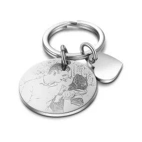 Personalized Name & Date Engraved Keychain