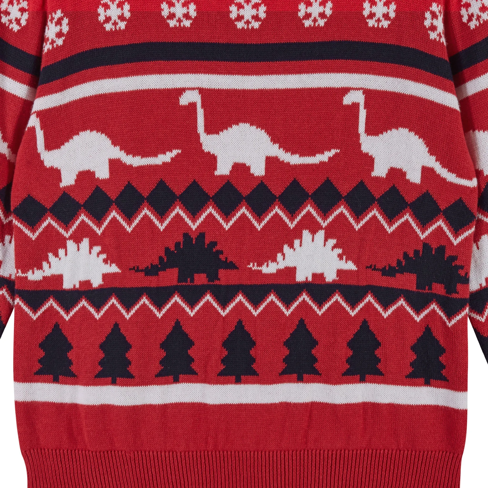 Red Dinosauric Holiday Sweater Set