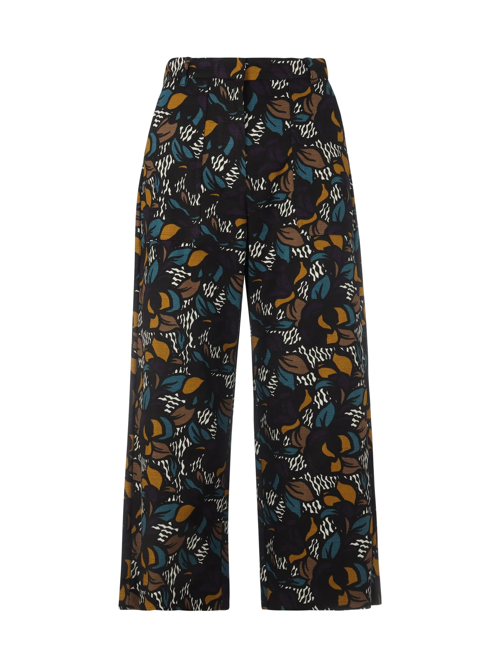 'S Max Mara Floral Print Wide-Leg Trousers