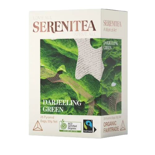 Serenitea Darjeeling Green 25 Pyramid Tea Bags