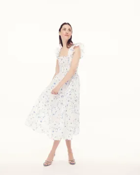 The Ellie Nap Dress - Blue Botanical