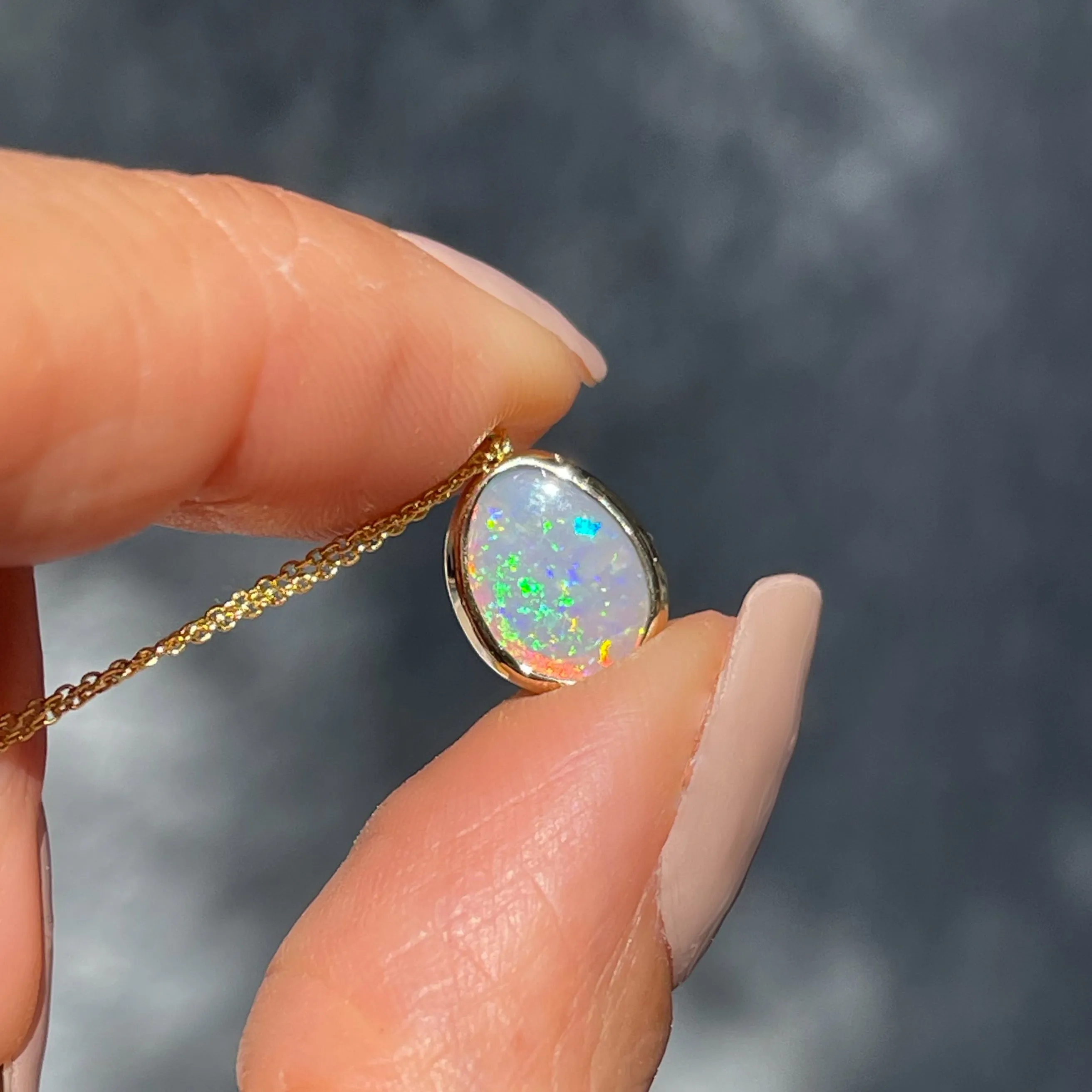 Unicorn Tear Australian Opal Necklace No. 20