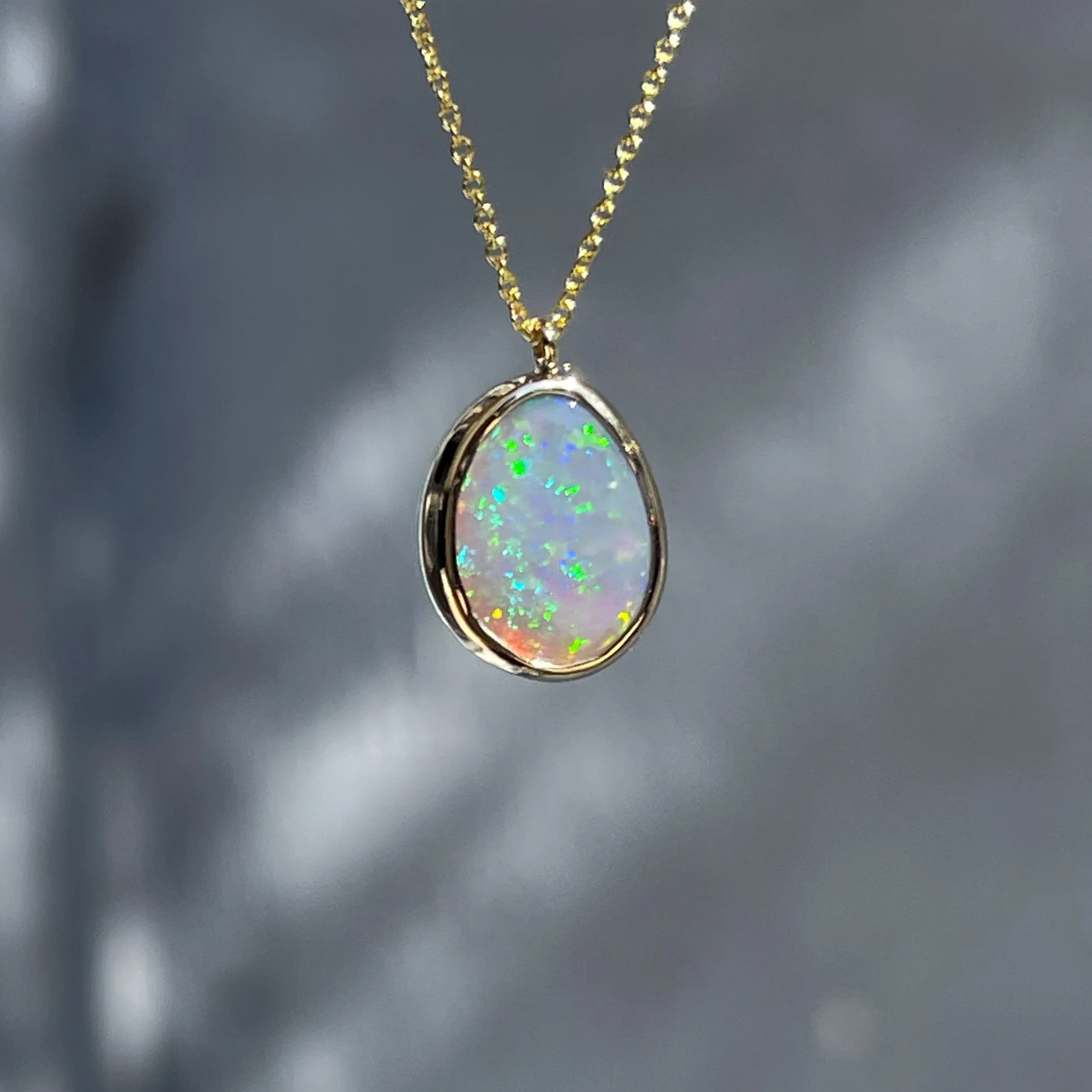 Unicorn Tear Australian Opal Necklace No. 20